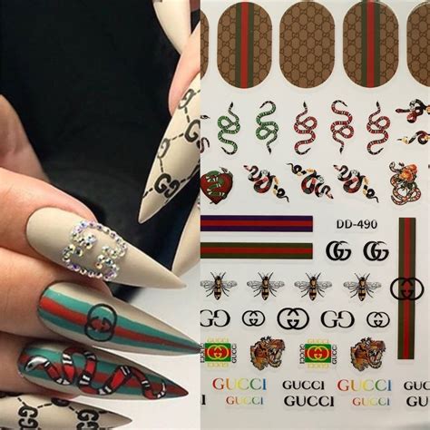 Gucci Nail Art Stickers and Nail Polish Set.